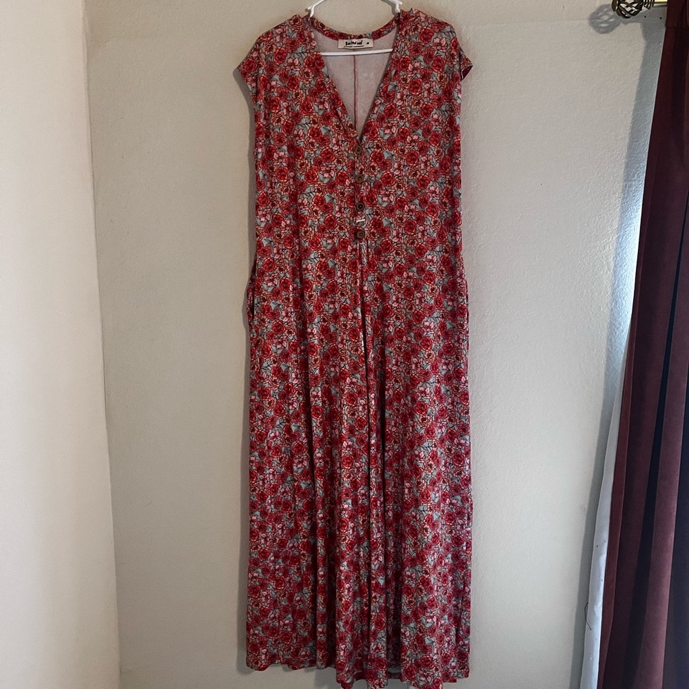 THREE BIRD NEST Floral Jumpsuit MEDIUM